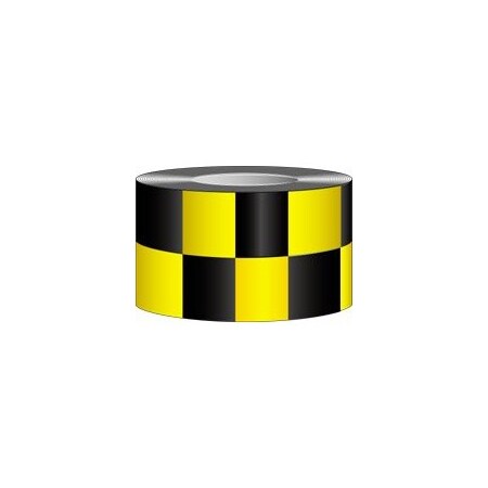Accuform MARKING TAPE CHECKERBOARD PATTERN 3 in PTM784BKYL PTM784BKYL